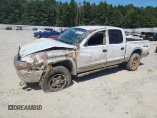2003 Dodge Dakota SLT with VIN 1D7HG48N53S369358, listed as a Copart auction lot 80311295 with 215,753 mi miles and Salvage title. Bid and sale history available at DreamBid. Image 1.