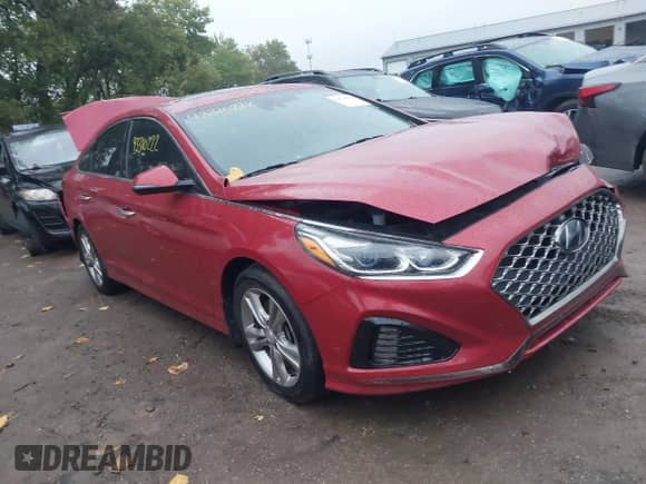 2019 Hyundai Sonata Sport z VIN 5NPE34AF9KH800521, wystawiony jako IAAI lot #43310222 z przebiegiem 148 249 mil mil oraz . Historia ofert i sprzedaży dostępna na DreamBid. Obrazek 1.