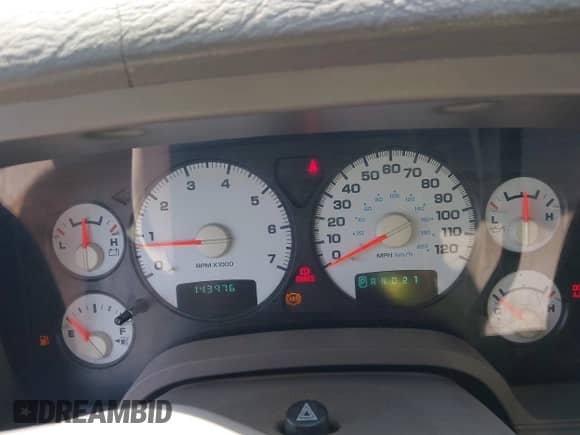 2002 Dodge 1500 z VIN 3D7HU18N92G129260, wystawiony jako IAAI lot #42373899 z przebiegiem 143 976 mil mil oraz . Historia ofert i sprzedaży dostępna na DreamBid. Obrazek 7.
