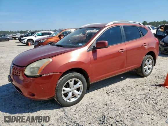 2009 Nissan Rogue SL with VIN JN8AS58T99W045589, listed as a Copart auction lot 84289365 with 201,437 mi miles and Salvage title. Bid and sale history available at DreamBid. Image 1.