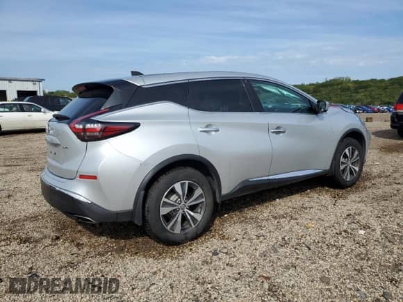 2022 Nissan Murano S with VIN 5N1AZ2AS8NC124797, listed as a Copart auction lot 81373175 with 88,774 mi miles and Salvage title. Bid and sale history available at DreamBid. Image 3.