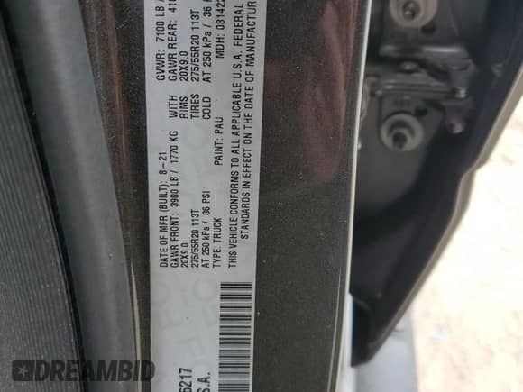 2021 Ram 1500 Big Horn z VIN 1C6SRFFT7MN826217, wystawiony jako Copart lot #64790685 z przebiegiem 86 772 mil mil oraz Szkoda całkowita • Salvage title. Historia ofert i sprzedaży dostępna na DreamBid. Obrazek 12.