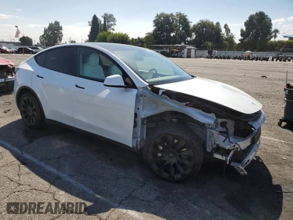 2021 Tesla Model Y Long Range с VIN 5YJYGDEE2MF243701, выставлен на аукционе Copart как лот 81344595 с пробегом 50 095 миль миль и Списание • Salvage title. История ставок и продаж доступна на DreamBid. Изображение 4.