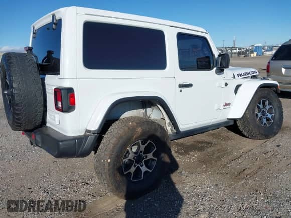 2020 Jeep Wrangler Rubicon with VIN 1C4HJXCG2LW350376, listed as a IAAI auction lot 41524118 with 81,179 mi miles and . Bid and sale history available at DreamBid. Image 4.