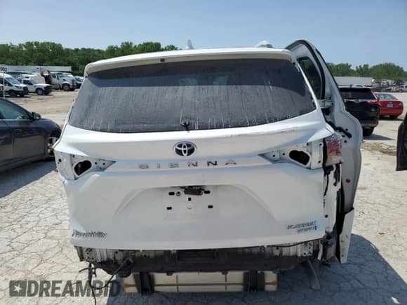 2024 Toyota Sienna Platinum с VIN 5TDERKEC1RS199449, выставлен на аукционе Copart как лот 57272265 с пробегом Не указан миль и Списание • Salvage title. История ставок и продаж доступна на DreamBid. Изображение 6.