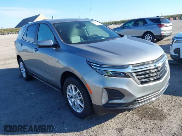 2024 Chevrolet Equinox LT z VIN 3GNAXTEG5RL248744, wystawiony jako IAAI lot #40983268 z przebiegiem Nie podano mil oraz . Historia ofert i sprzedaży dostępna na DreamBid. Obrazek 1.