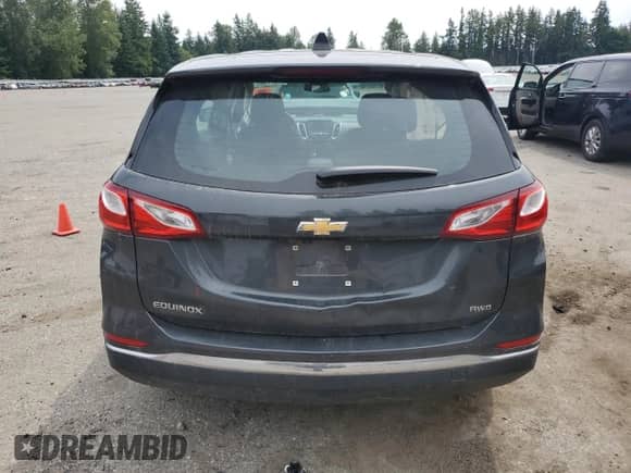 2018 Chevrolet Equinox LS with VIN 3GNAXREV6JS512615, listed as a Copart auction lot 61077585 with 54,586 mi miles and Salvage title. Bid and sale history available at DreamBid. Image 6.
