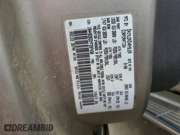 2000 Dodge Durango z VIN 1B4HS28Z3YF297430, wystawiony jako Copart lot #69311225 z przebiegiem 229 826 mil mil oraz Szkoda całkowita • Salvage title. Historia ofert i sprzedaży dostępna na DreamBid. Obrazek 13.