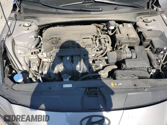 2022 Hyundai Elantra SEL with VIN KMHLN4AG0NU361810, listed as a Copart auction lot 80910045 with 59,958 mi miles and Salvage title. Bid and sale history available at DreamBid. Image 11.