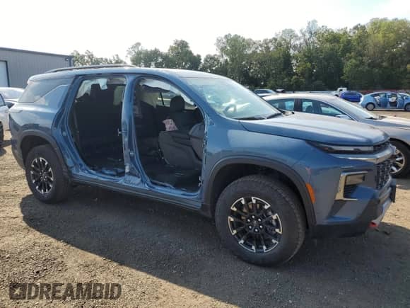2025 Chevrolet Traverse AWD Z71 с VIN 1GNEVJRS8SJ153490, выставлен на аукционе Copart как лот 81585725 с пробегом 4 189 миль миль и Списание • Salvage title. История ставок и продаж доступна на DreamBid. Изображение 4.