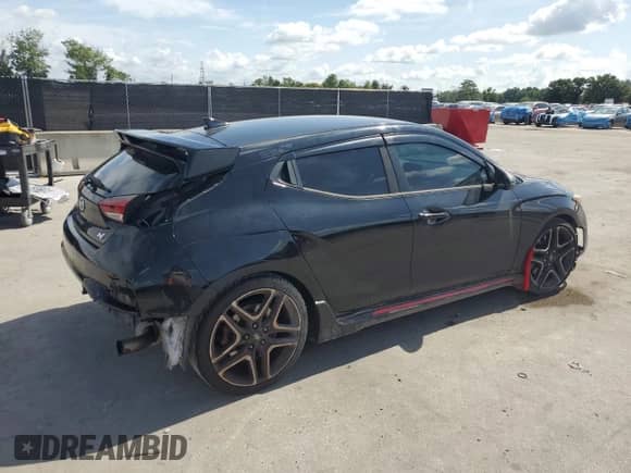 2021 Hyundai Veloster z VIN KMHT36AH5MU010089, wystawiony jako Copart lot #59777865 z przebiegiem 50 584 mil mil oraz Szkoda całkowita • Salvage title. Historia ofert i sprzedaży dostępna na DreamBid. Obrazek 3.