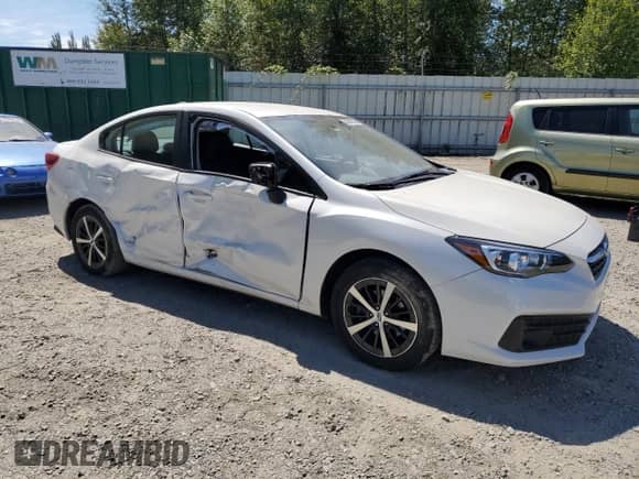 2020 Subaru Impreza Premium with VIN 4S3GKAV66L3601346, listed as a Copart auction lot 66948355 with 38,402 mi miles and Salvage title. Bid and sale history available at DreamBid. Image 4.