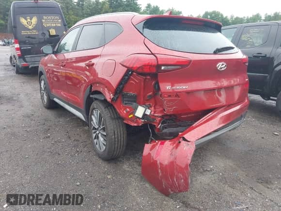 2021 Hyundai Tucson SEL with VIN KM8J3CAL5MU385247, listed as a IAAI auction lot 42602608 with 35,712 mi miles and . Bid and sale history available at DreamBid. Image 6.