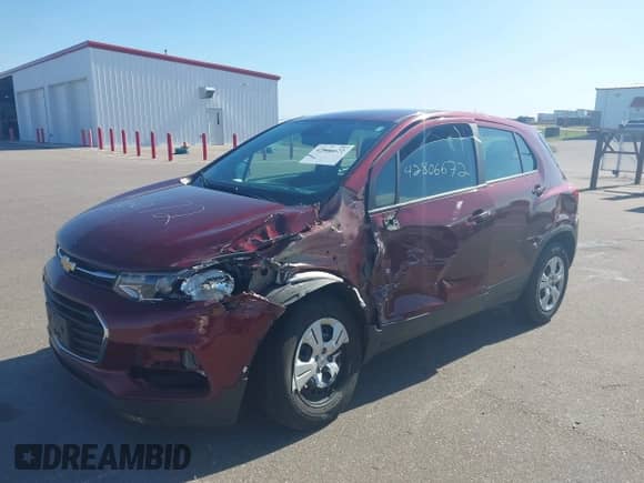 2017 Chevrolet Trax LS with VIN 3GNCJKSB6HL169675, listed as a IAAI auction lot 42806672 with 80,022 mi miles and . Bid and sale history available at DreamBid. Image 18.