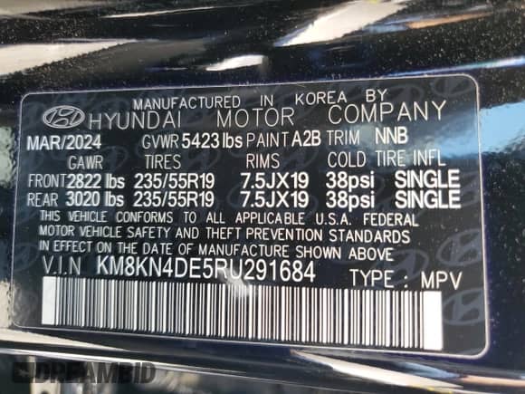 2024 Hyundai Ioniq 5 SEL z VIN KM8KN4DE5RU291684, wystawiony jako Copart lot #67478685 z przebiegiem 18 515 mil mil oraz Szkoda całkowita • Salvage title. Historia ofert i sprzedaży dostępna na DreamBid. Obrazek 13.