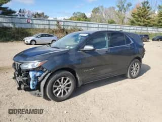 2018 Chevrolet Equinox LT with VIN 3GNAXJEV0JS592110, listed as a Copart auction lot 84802235 with 92,112 mi miles and Clean title. Bid and sale history available at DreamBid. Image 1.