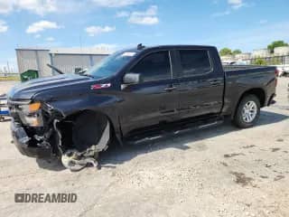 2024 Chevrolet Silverado 1500 Work Truck with VIN 1GCUDAED5RZ258983, listed as a Copart auction lot 63092925 with 10,036 mi miles and Salvage title. Bid and sale history available at DreamBid. Image 1.