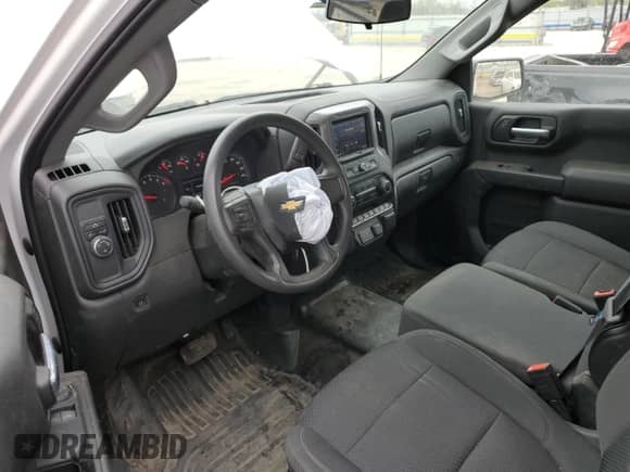 2022 Chevrolet Silverado 1500 Work Truck with VIN 3GCNWAEK9NG185348, listed as a Copart auction lot 51821065 with 45,575 mi miles and Salvage title. Bid and sale history available at DreamBid. Image 8.