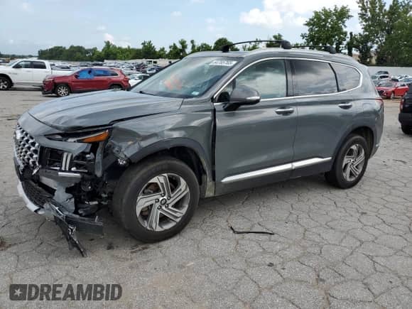 2021 Hyundai Santa Fe SEL with VIN 5NMS3DAJ3MH364210, listed as a Copart auction lot 64785765 with 48,552 mi miles and Salvage title. Bid and sale history available at DreamBid. Image 1.
