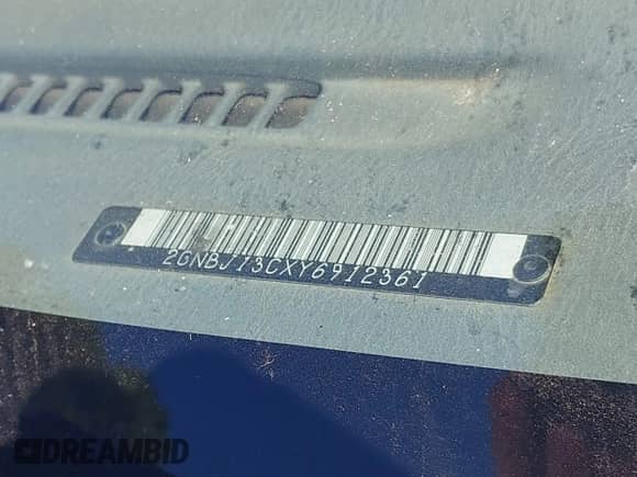 2000 Chevrolet Tracker с VIN 2CNBJ13CXY6912361, выставлен на аукционе IAAI как лот 43409118 с пробегом 161 081 миль миль и . История ставок и продаж доступна на DreamBid. Изображение 9.