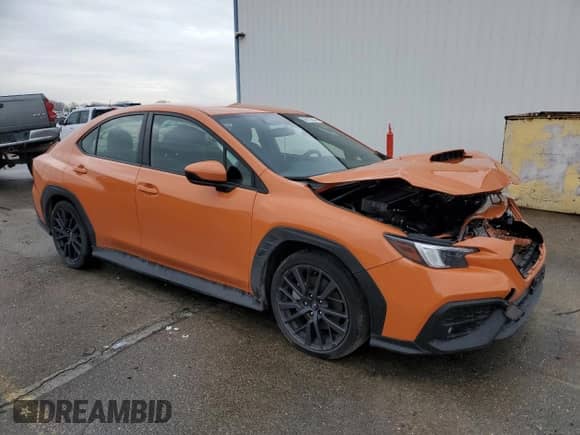 2022 Subaru WRX Premium with VIN JF1VBAH66N8027250, listed as a Copart auction lot 86513694 with 14,669 mi miles and Salvage title. Bid and sale history available at DreamBid. Image 4.