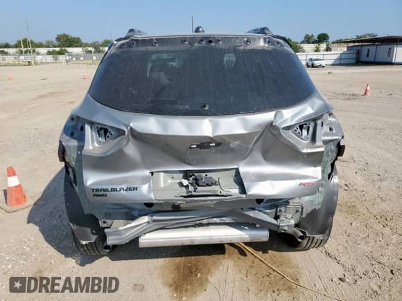 2023 Chevrolet TrailBlazer RS with VIN KL79MUSLXPB187561, listed as a Copart auction lot 80487535 with 12,942 mi miles and Salvage title. Bid and sale history available at DreamBid. Image 6.