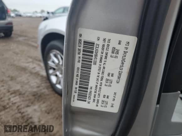 2006 Chrysler 300 C with VIN 2C3LK63H96H513395, listed as a Copart auction lot 57663475 with 188,048 mi miles and Salvage title. Bid and sale history available at DreamBid. Image 12.