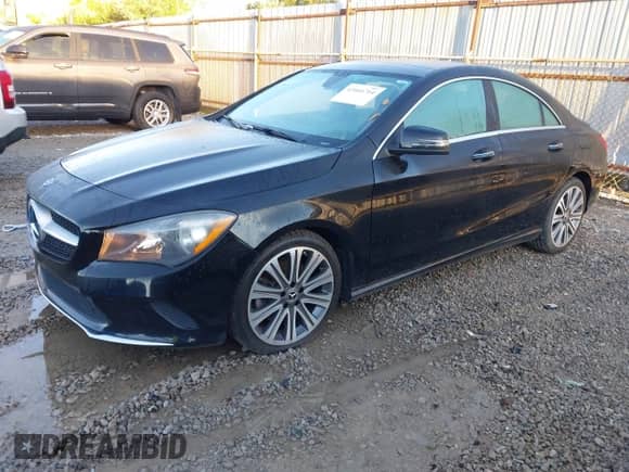 2018 Mercedes-Benz CLA 250 with VIN WDDSJ4GB3JN592444, listed as a IAAI auction lot 43466764 with 94,347 mi miles and . Bid and sale history available at DreamBid. Image 2.