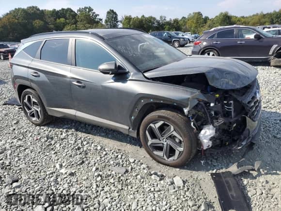 2024 Hyundai Tucson SEL Convenience with VIN KM8JCCD1XRU225530, listed as a Copart auction lot 81440545 with 13,989 mi miles and Salvage title. Bid and sale history available at DreamBid. Image 4.