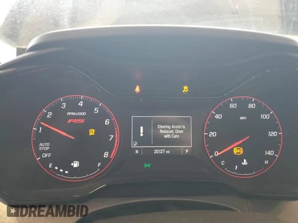 2025 Chevrolet Trax 1RS with VIN KL77LGEP5SC069107, listed as a Copart auction lot 80142965 with 20,127 mi miles and Salvage title. Bid and sale history available at DreamBid. Image 9.