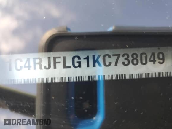 2019 Jeep Grand Cherokee Trailhawk with VIN 1C4RJFLG1KC738049, listed as a Copart auction lot 64312375 with 64,562 mi miles and Salvage title. Bid and sale history available at DreamBid. Image 13.