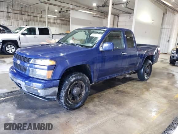 2010 Chevrolet Colorado Work Truck with VIN 1GCKTBD95A8140536, listed as a Copart auction lot 45747375 with 199,432 mi miles and Salvage title. Bid and sale history available at DreamBid. Image 1.
