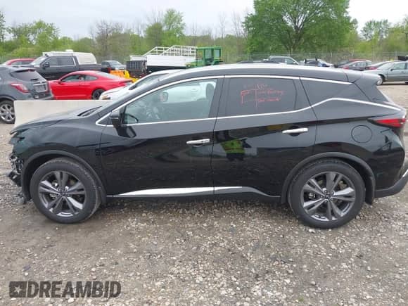 2024 Nissan Murano Platinum with VIN 5N1AZ2DS1RC123685, listed as a IAAI auction lot 42358404 with 7,344 mi miles and . Bid and sale history available at DreamBid. Image 14.