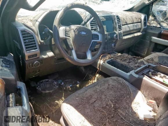 2017 Ford F-250 King Ranch with VIN 1FT7W2BT8HEC01224, listed as a Copart auction lot 65260545 with Not provided miles and Salvage title. Bid and sale history available at DreamBid. Image 8.