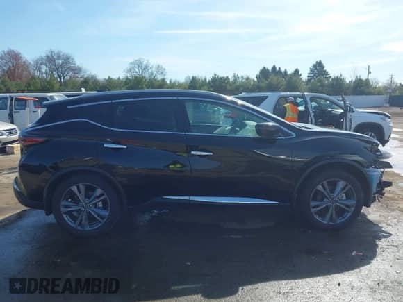 2024 Nissan Murano Platinum with VIN 5N1AZ2DS0RC114296, listed as a IAAI auction lot 42081257 with 6,003 mi miles and . Bid and sale history available at DreamBid. Image 14.