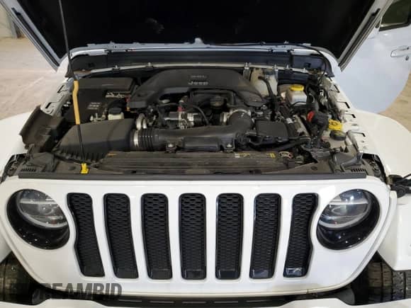 2021 Jeep Wrangler Unlimited Sahara Altitude with VIN 1C4HJXEG4MW633909, listed as a Copart auction lot 66879555 with 32,609 mi miles and Salvage title. Bid and sale history available at DreamBid. Image 12.