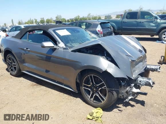 2021 Ford Mustang EcoBoost с VIN 1FATP8UH1M5123053, выставлен на аукционе IAAI как лот 42313559 с пробегом Не указан миль и . История ставок и продаж доступна на DreamBid. Изображение 1.