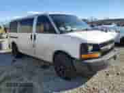 2010 Chevrolet Express Cargo with VIN 1GCUGADX1A1106446, listed as a Copart auction lot 88542695 with 184,062 mi miles and Salvage title. Bid and sale history available at DreamBid. Image 4.