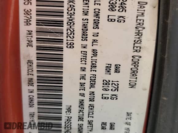 2006 Dodge Charger R/T с VIN 2B3KA53HX6H252199, выставлен на аукционе Copart как лот 44316144 с пробегом 101 620 миль миль и Чистый • Clean title. История ставок и продаж доступна на DreamBid. Изображение 12.