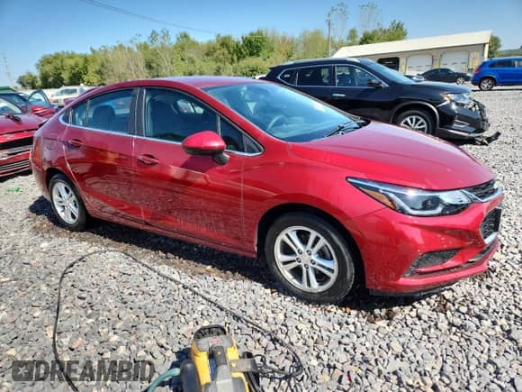 2017 Chevrolet Cruze LT with VIN 1G1BE5SM2H7212742, listed as a Copart auction lot 83837815 with 71,436 mi miles and Salvage title. Bid and sale history available at DreamBid. Image 4.