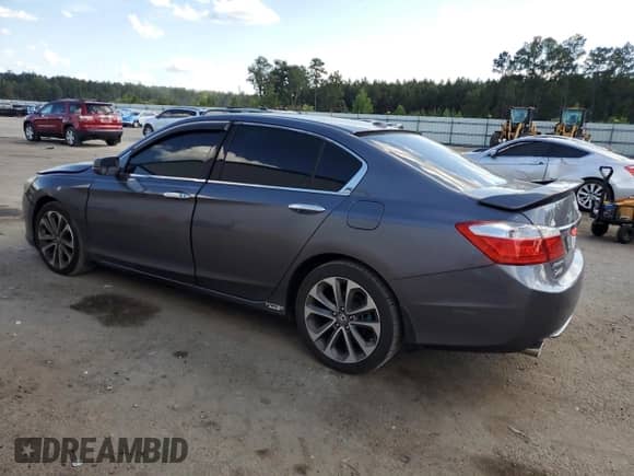 2014 Honda Accord EX-L with VIN 1HGCR3F83EA034745, listed as a Copart auction lot 84263315 with 156,565 mi miles and Salvage title. Bid and sale history available at DreamBid. Image 2.