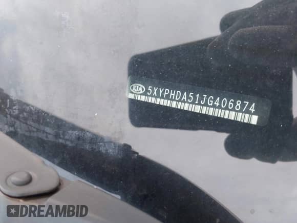 2018 Kia Sorento EX with VIN 5XYPHDA51JG406874, listed as a IAAI auction lot 43167591 with 65,278 mi miles and . Bid and sale history available at DreamBid. Image 17.