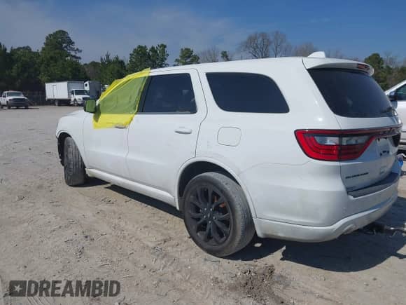 2019 Dodge Durango GT Plus with VIN 1C4RDHDG0KC721745, listed as a IAAI auction lot 38793813 with 96,534 mi miles and . Bid and sale history available at DreamBid. Image 3.
