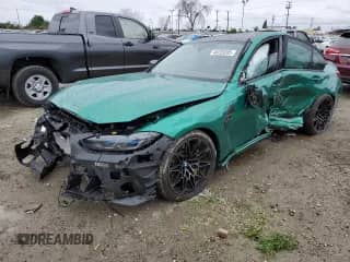 2023 BMW M3 с VIN WBS53AY06PFP08079, выставлен на аукционе Copart как лот 48228285 с пробегом 9 869 миль миль и Списание • Salvage title. История ставок и продаж доступна на DreamBid. Изображение 1.