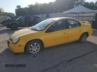 2004 Dodge Neon SXT with VIN 1B3ES56C14D505673, listed as a Copart auction lot 69035765 with 168,814 mi miles and Salvage title. Bid and sale history available at DreamBid. Image 1.