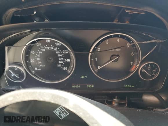 2016 BMW 5 Series 550i xDrive with VIN WBAKP9C55GD980454, listed as a Copart auction lot 59319485 with 91,424 mi miles and Salvage title. Bid and sale history available at DreamBid. Image 9.