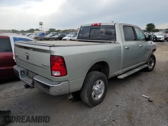 2010 Dodge 2500 SLT with VIN 3D7UT2CL3AG129038, listed as a Copart auction lot 53191974 with 256,397 mi miles and Salvage title. Bid and sale history available at DreamBid. Image 3.