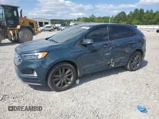 2019 Ford Edge Titanium with VIN 2FMPK3K96KBB21229, listed as a Copart auction lot 69539235 with 80,818 mi miles and Salvage title. Bid and sale history available at DreamBid. Image 1.