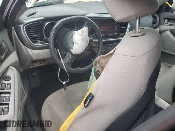 2015 Kia Optima LX with VIN KNAGM4A7XF5614083, listed as a Copart auction lot 81111625 with Not provided miles and Salvage title. Bid and sale history available at DreamBid. Image 8.