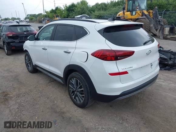 2021 Hyundai Tucson Limited with VIN KM8J3CAL5MU408929, listed as a IAAI auction lot 42651239 with 43,602 mi miles and . Bid and sale history available at DreamBid. Image 3.